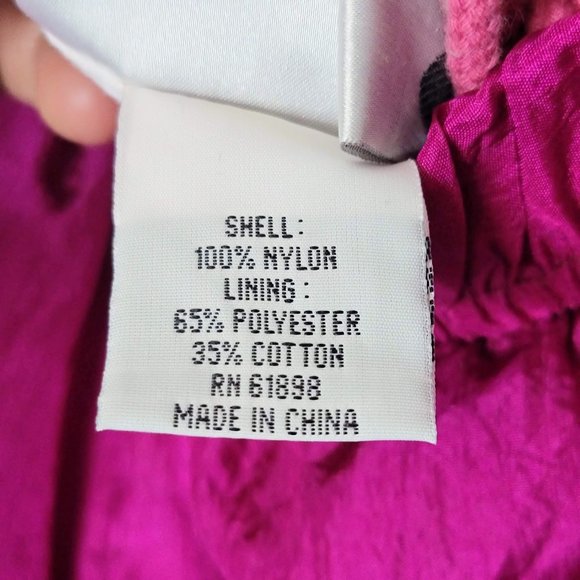 Aviat Sportif 90s Designed in France Women's Shiny Raspberry Lined Joggers SZ XL - Picture 8 of 12